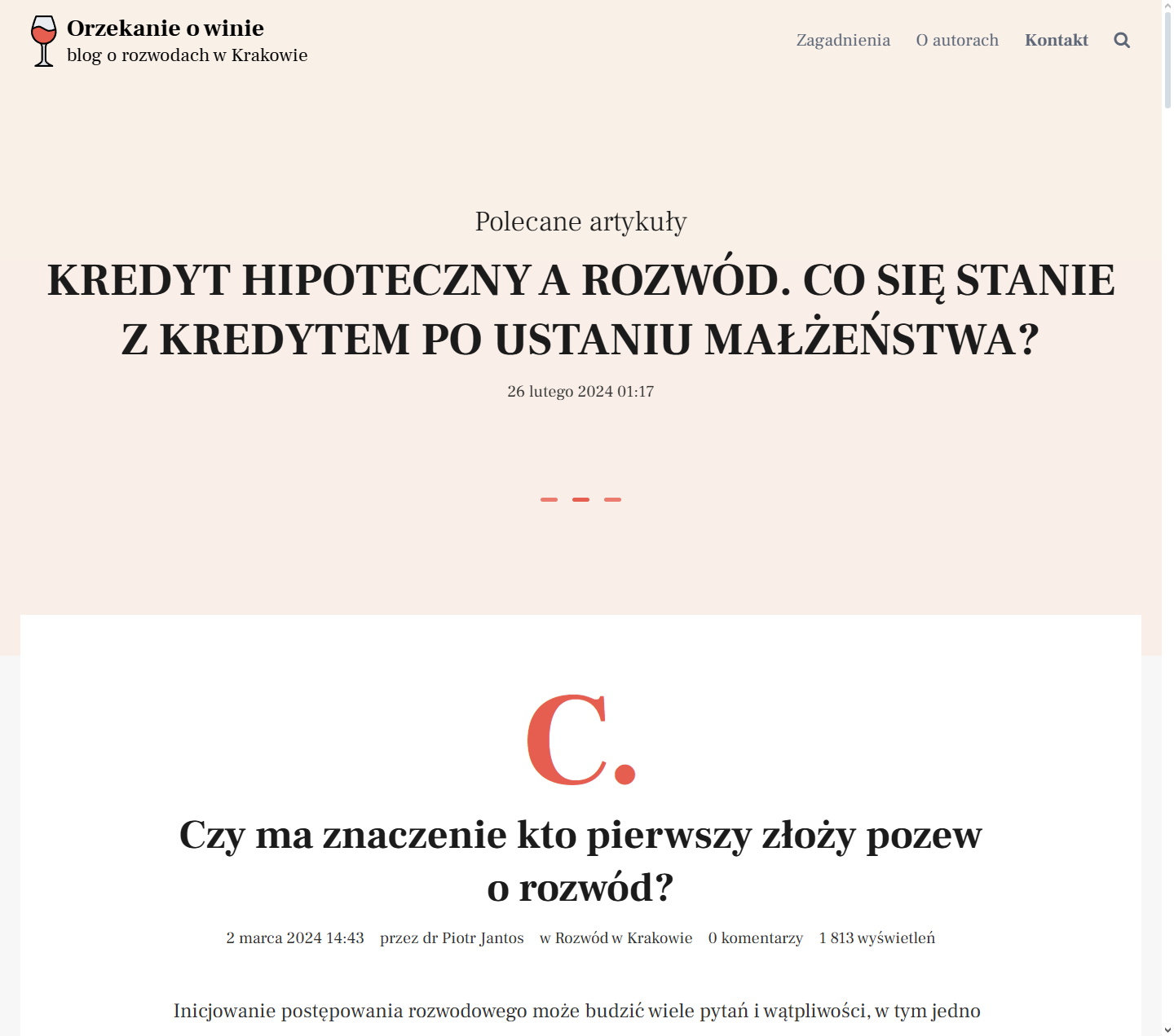 Orzekanie o winie